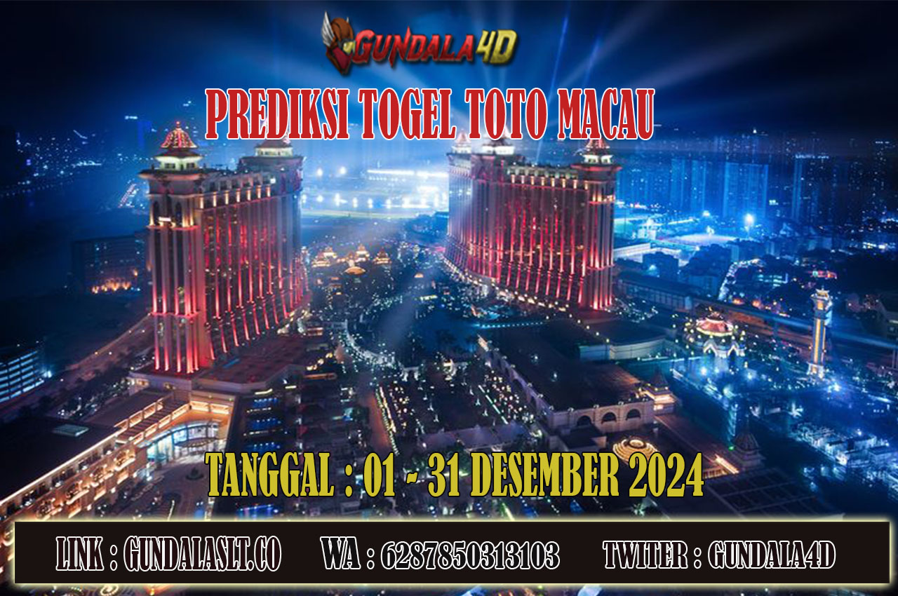 Prediksi Togel Toto Macau Jitu 01 DESEMBER 2024