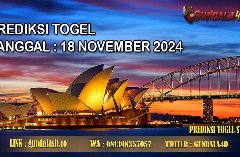 PREDIKSI TOGEL SYDNEY 18 NOVEMBER 2024