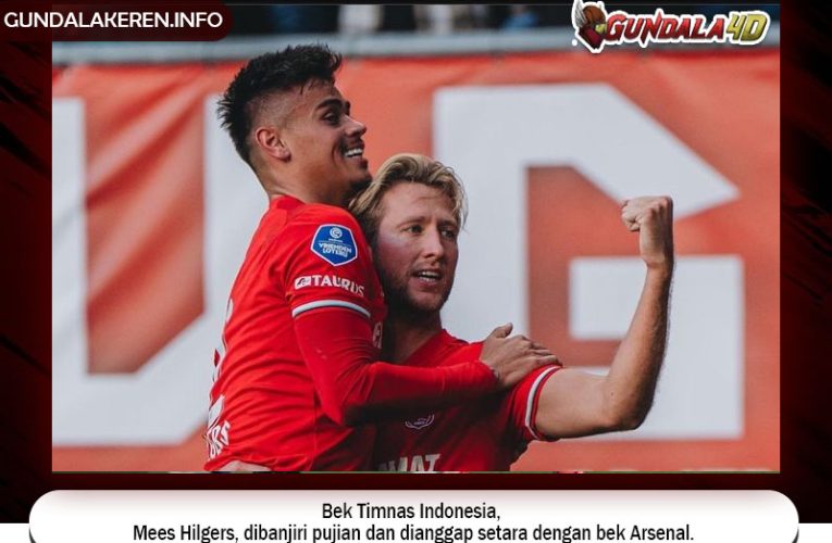 Bek Timnas Indonesia, Mees Hilgers, dibanjiri pujian dan dianggap setara dengan bek Arsenal.