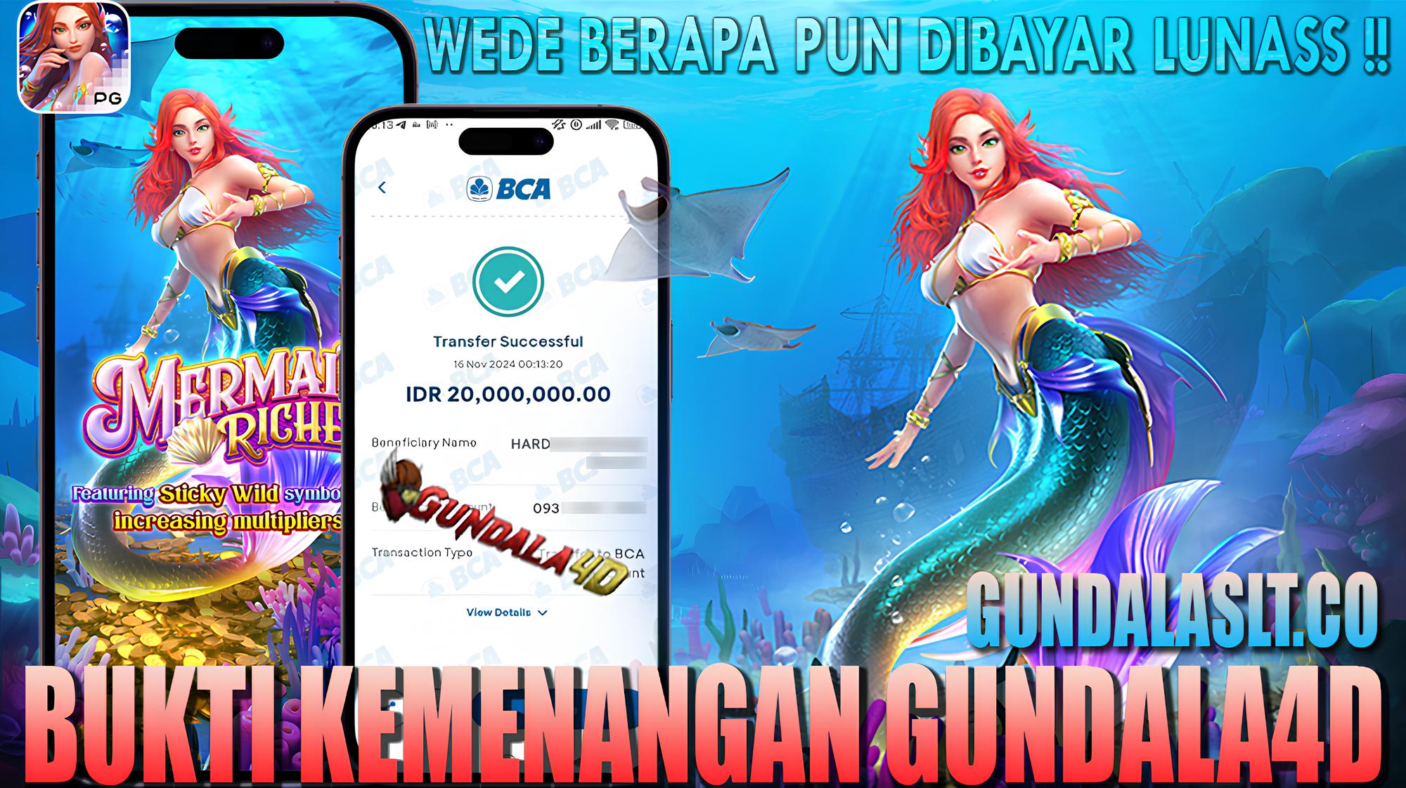 BUKTI KEMENANGAN TANGGAL 16 NOVEMBER 2024. GUNDALA4D SITUS SLOT TERGACOR NO 1 DI INDONESIA DENGAN RTP HINGGA 98%