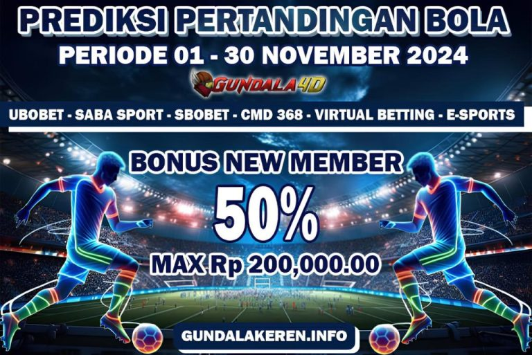 PREDIKSI PERTANDINGAN BOLA 25 NOVEMBER – 26 NOVEMBER 2024. GUNDALA4D SITUS SLOT TERGACOR NO 1 DI INDONESIA DENGAN RTP HINGGA 98%