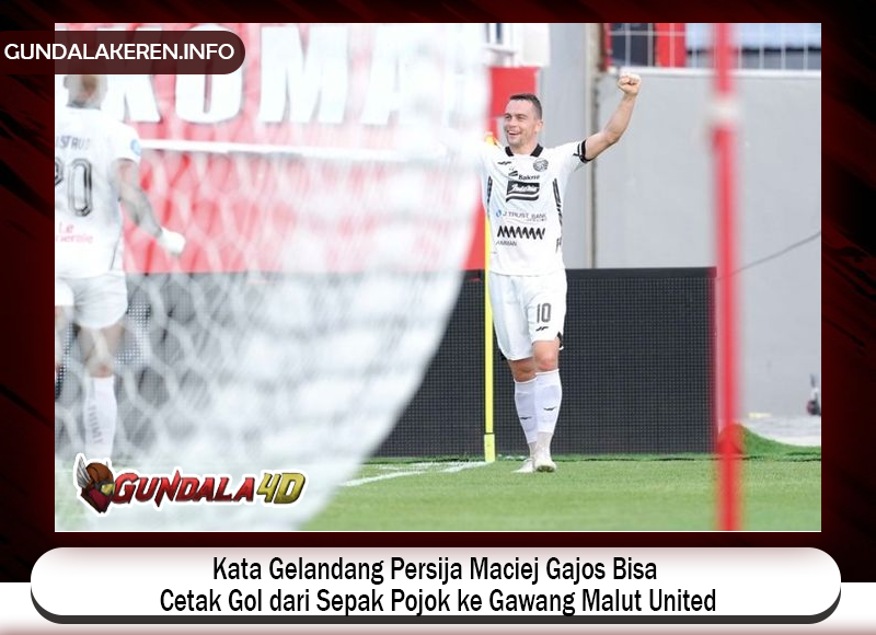 Gelandang Persija Jakarta, Maciej Gajos, mencetak gol indah ke gawang Malut United pada pekan ke-17 Liga 1 2024/2025 di Stadion Kie Raha