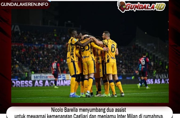 Nicolo Barella menyumbang dua assist untuk mewarnai kemenangan Cagliari dan menjamu Inter Milan di rumahnya.