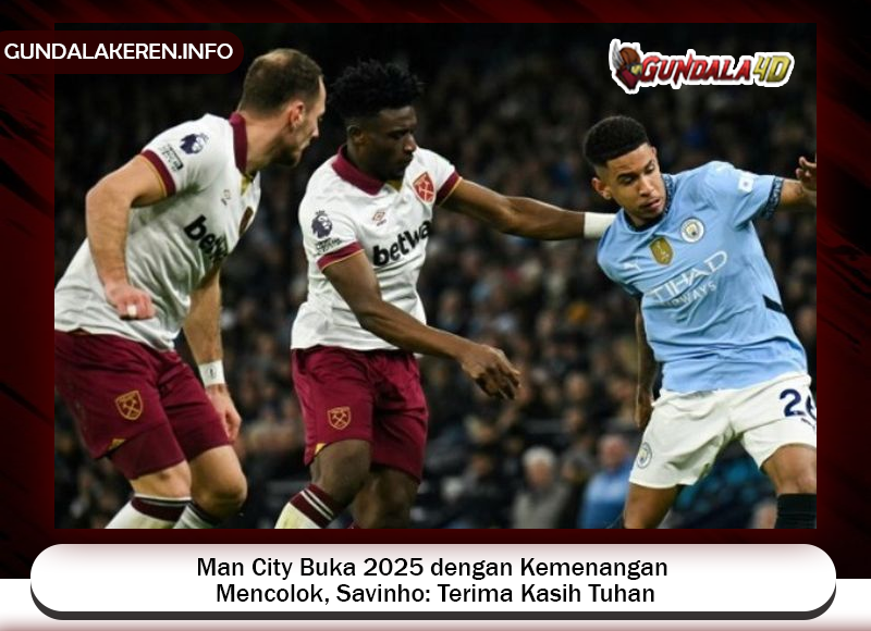 Winger Manchester City, Savinho, mengaku bersyukur atas keberhasilan timnya meraih kemenangan pada laga pertama mereka di 2025